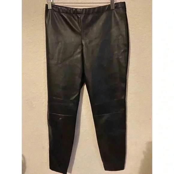 Saks Fifth Avenue 9/15 Exclusive Faux Leather & Ponte Knit Pants - Picture 2 of 8